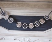 garland banner kisses party decoration french paris black