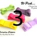Baby Hair Bow Clips - U-Pick 3 No -Slip Baby Hair Bar Bows Snap Clips - Babies, Newborns, Toddlers, and Baby Girls ....Choose from 99