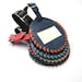 Blue  Leather Luggage Tag