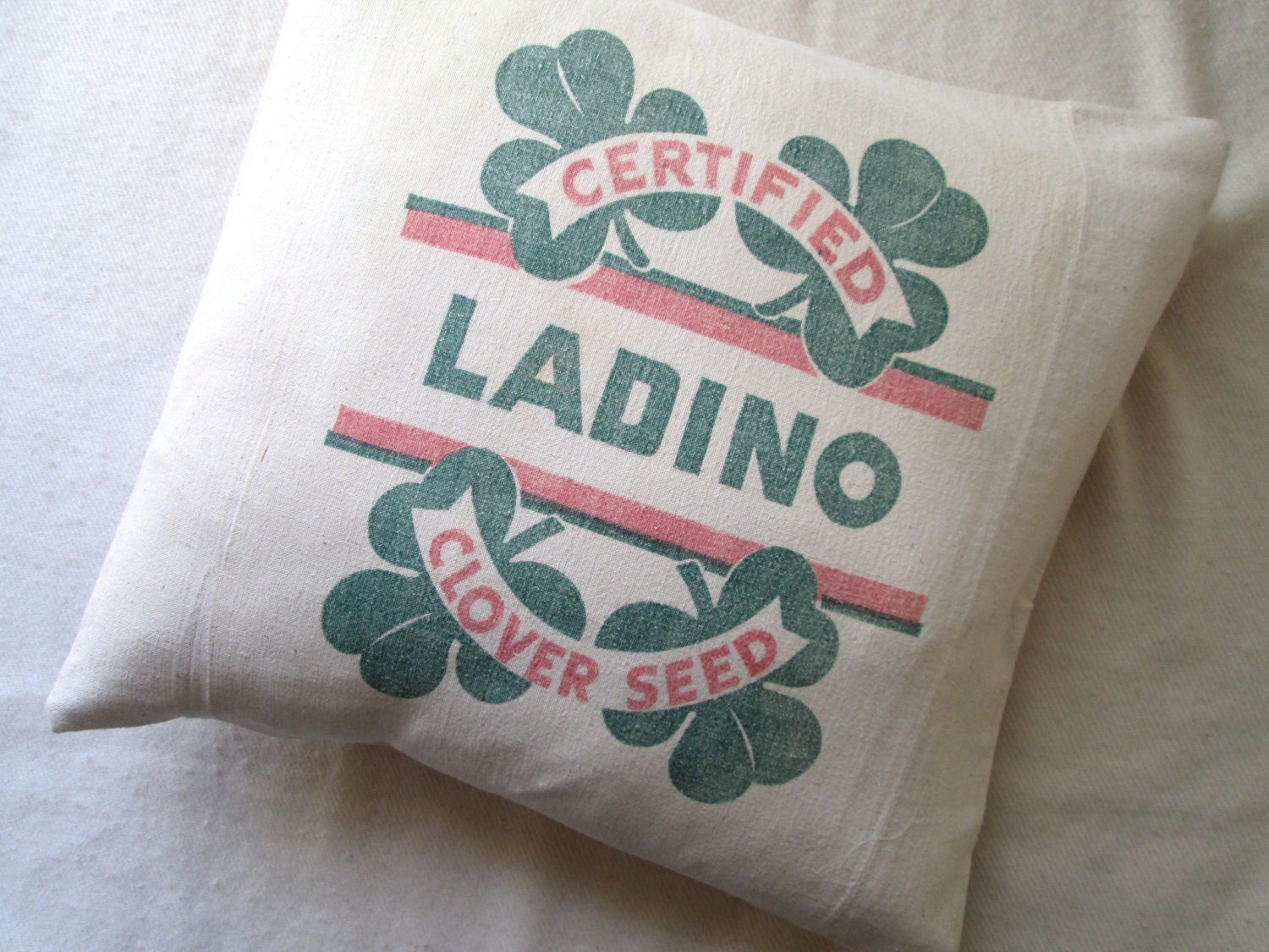 Grain Sack Pillow - Clover