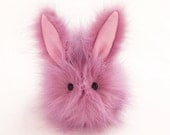 Rosebud Bunny Pink Fluffy Stuffed Toy Plushie Medium Size