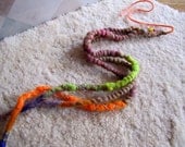 Faerie Spun Bits Bundles No.4  - Handmade Handspun Felted Wool Single Ended Dread Fall Fascinator