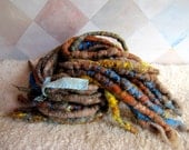Gingerdreads - Faerie Spun Dreads - Handmade Felted Wool Double Ended Dread Falls
