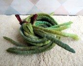 Pixie Sticks - Handmade Felted Wool Double Ended Dread Falls