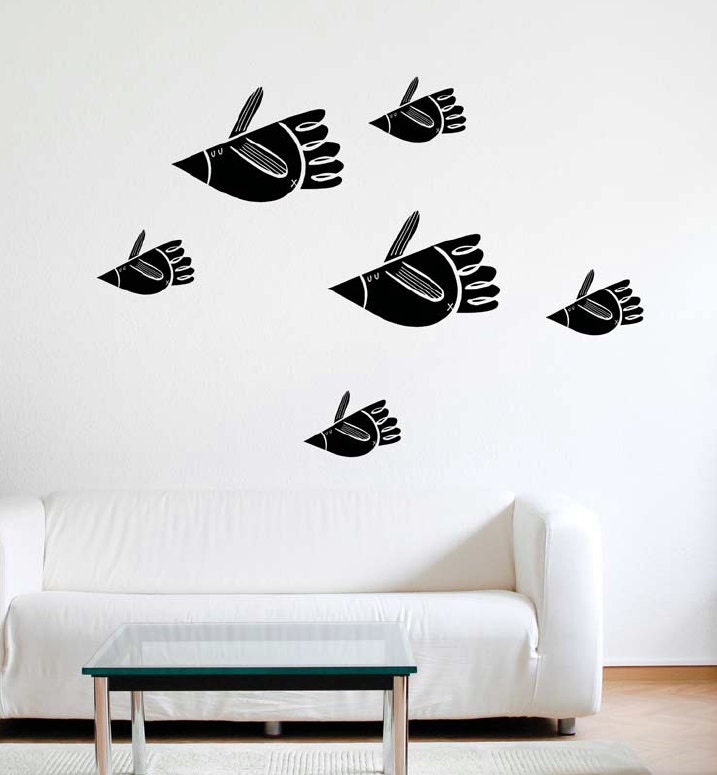 Poissons Oiseaux, Decorative wall decals