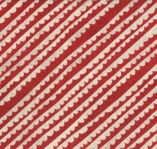 Moda Aspen Frost  Cranberry Sauce Scallop Stripes by BasicGrey Fabrics by the Yard