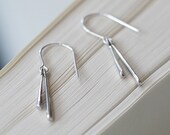 dreamers - simple silver drop earrings by elephantine