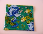 Oilcloth zip pouch