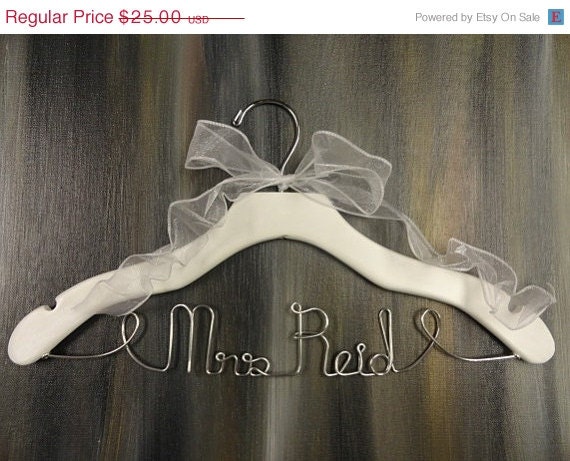 20% OFF SALE Custom Hangers Bridal Dress Hangers Personalized Hanger Photo Prop Bridal Accessories Wedding Dress Hangers Bride Hangers