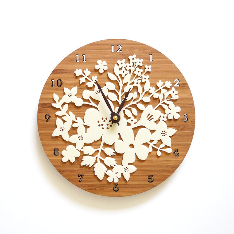 Wall Clock - Bouquet Flower design
