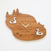 Lake Swans Wall Clock