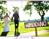 Wedding Sign Romantic Outdoor Weddings LARGE FONT Hand Painted Reclaimed Wood. Rustic Weddings. Vintage Weddings. Road Signs.