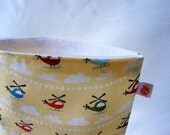 ON SALE Reusable Snack Sack -- Scoot Helicopter