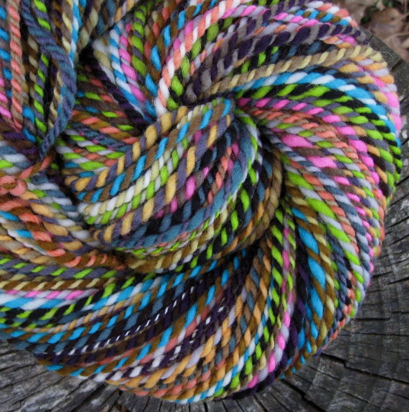 Mood Ring - handspun patchwork wool yarn