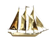 Vintage Brass Nautical Ship Decor