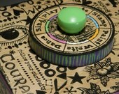 BOX, Home Decor, Artists Box, Womens Art, Handmade Box, Tattoo Art, Wood Box, Green, Pink Gift