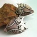 Athena Mixed Metal Sterling Silver And Copper Owl Earrings - Wearable Art Metal Jewelry
