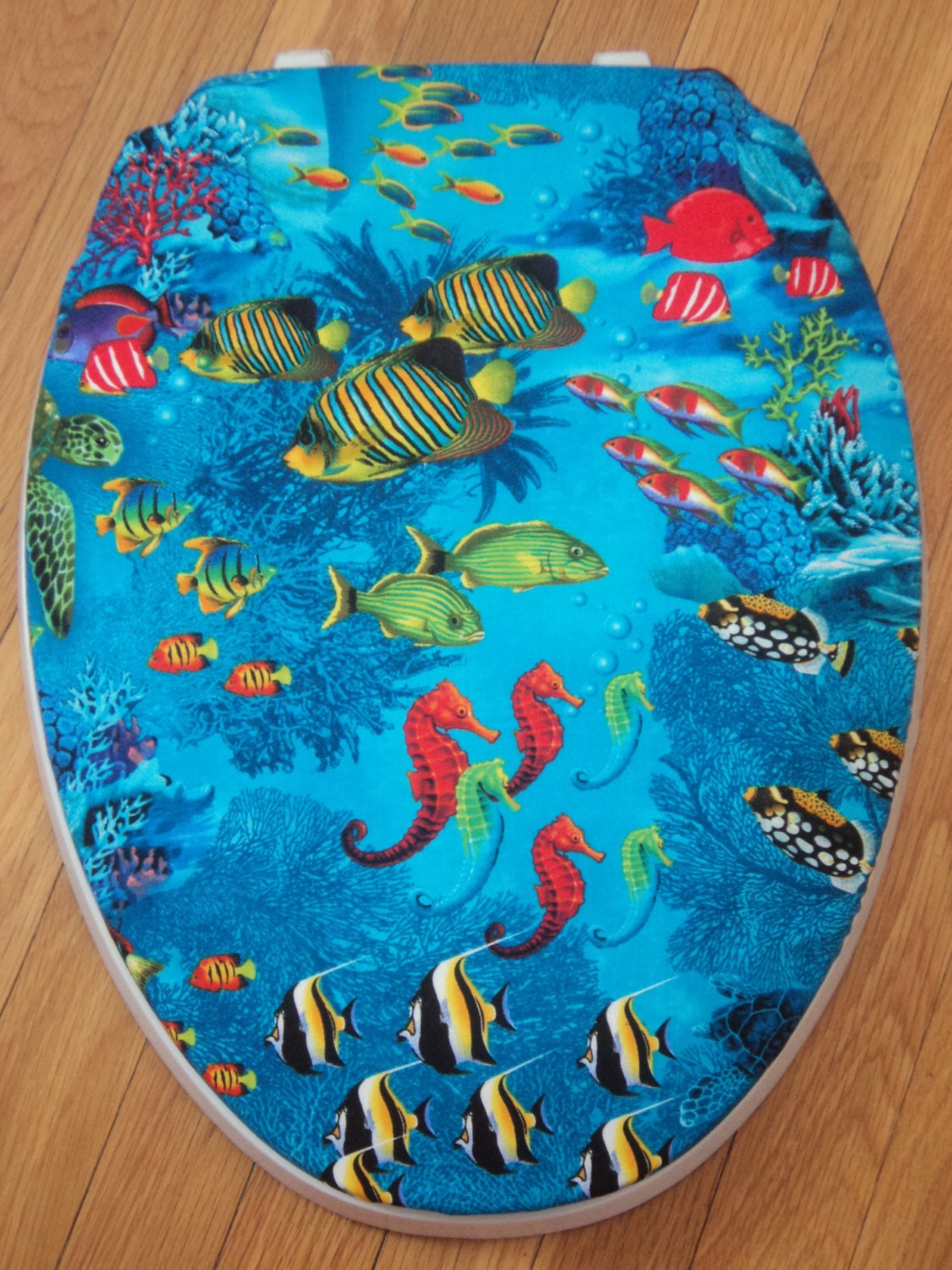Seahorse... Reef Fish... Toilet Seat Cover