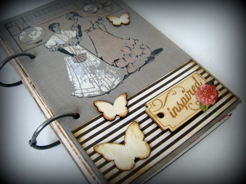 Retro/Vintage Femme Inspiration Premade Art Journal/Smashbook