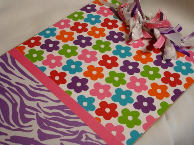 BRIGHT FLOWERS and ZEBRA Clipboard
