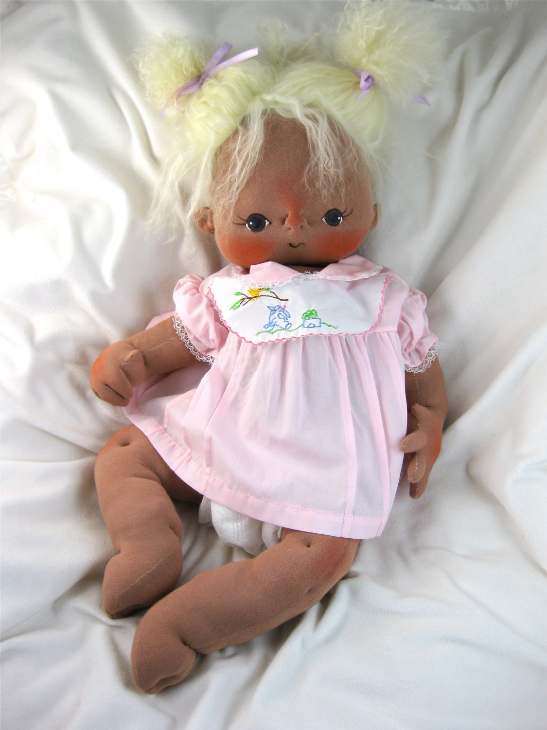 Shelby a One of a Kind Cloth Baby Doll by BEBE BABIES