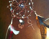 Lotus  crystal and copper dreamcatcher) relisted