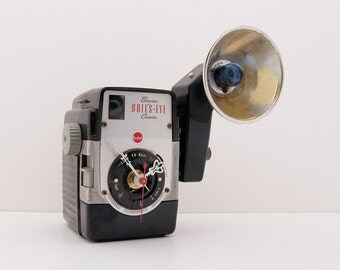 Recycled Kodak Brownie Camera Clock