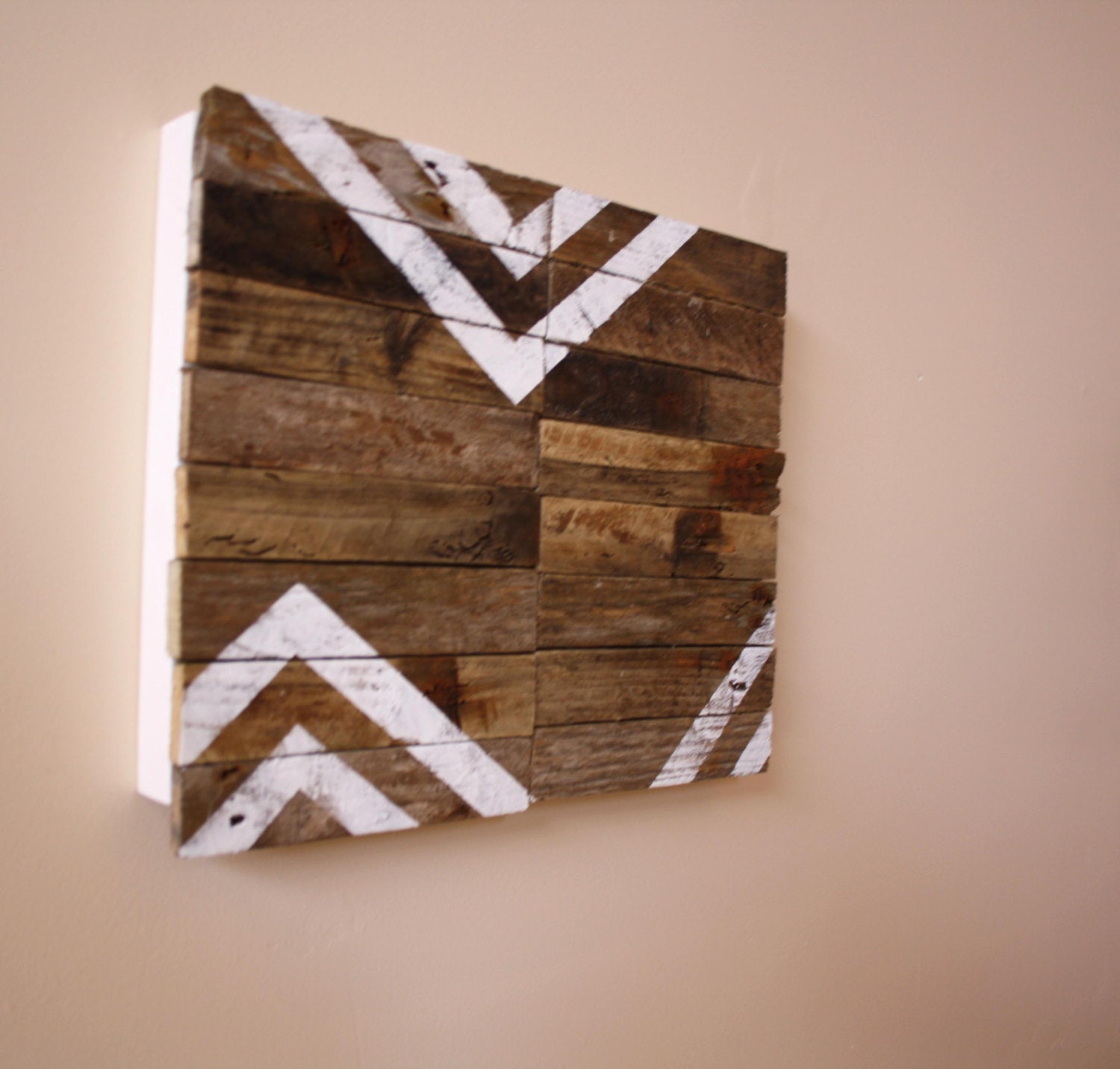Union - Modern Industrial Design - Reclaimed Driftwood Artwork - Southwest - Desert - chevron