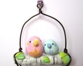 Pink and Blue birds