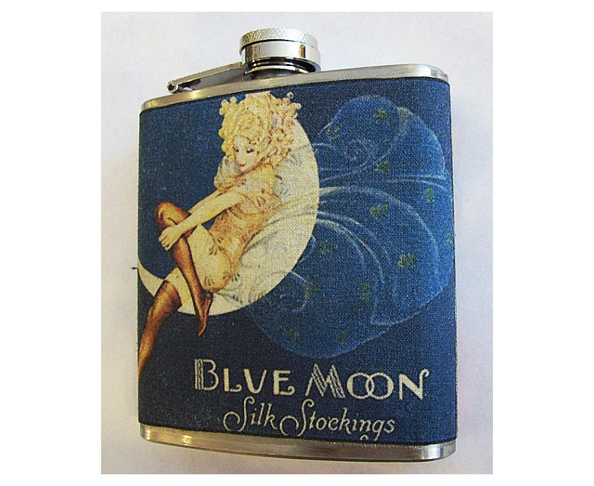 retro fashion hip flask vintage 1950's advertising pin up girl rockabilly kitsch