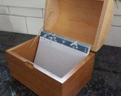 Hand-crafted Round Top Jewelry, Keepsake or Recipe Box.
