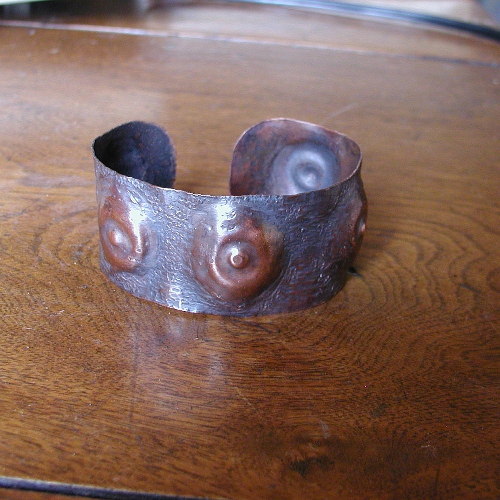 Hammered Copper Cuff Bracelet