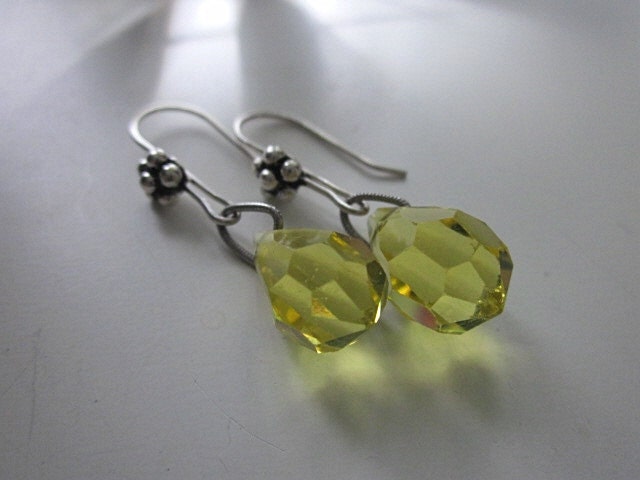 Lemon Drops Crystal Earrings