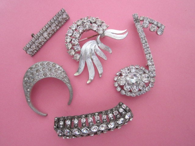 Rhinestone Brooches DeStash