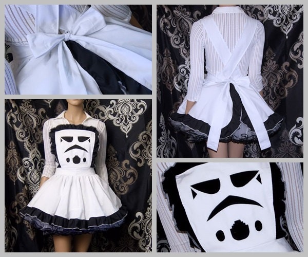 Star Wars Storm Trooper Helmet Pinafore Apron Costume Skirt Adult ALL Sizes - MTCoffinz - Ready to Ship