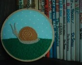 4" Snail Hoop Art