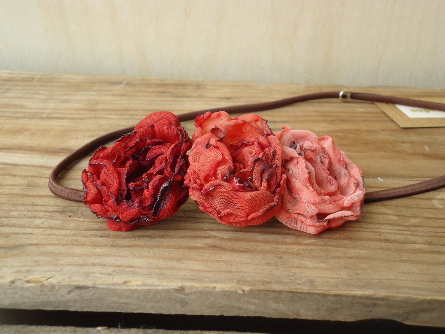 Shades of  Fire Flower Headband