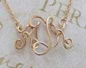 Monogram Necklace (14K Gold Filled)