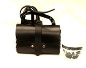 solid leather ladies shoulder bag