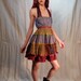 Dark Metallic Babydoll Dress XS