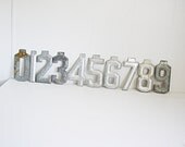 Antique Marquee Numbers 0 - 9 Vintage Marquee Metal Numbers Antique Marquee