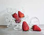 Vintage Ice Cream Cups Sherbet Dessert Cups Vintage