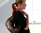 PETITE DUFFEL -  small leather hobo - soft and slouchy - choice of colors and finishes