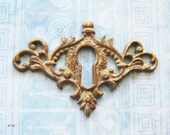 Escutcheon Keyhole Antique Filigree Wing Brass Hardware Key Plate Diy Jewelry Steampunk Embellishment