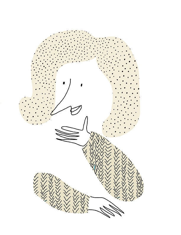 Happiness is... original art print