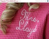 On Sale till May24th One personalized Bridal Robe.