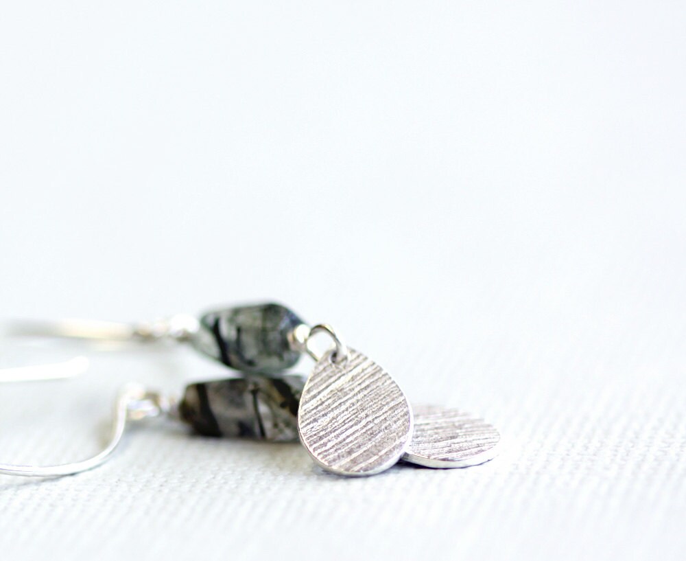 silver earrings, silver teardrop earrings, elegant jewelry, fine silver jewellery, veria