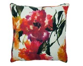 Painted Floral Pillow