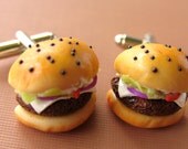 Cheeseburger Cufflinks