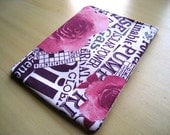 iPad Mini Case, Cover, Bag  - Roses and Puzzles - Padded and Zipper Closure